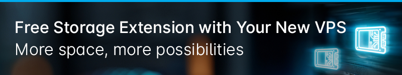 Free storage extension included with every new Contabo VPS order