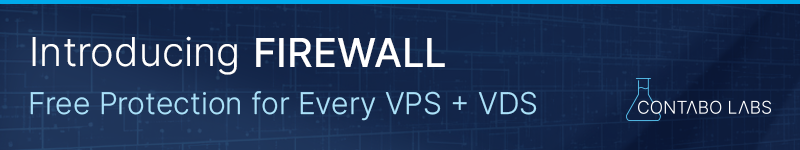 Contabo Firewall is now available to all customers - free network-level protection for every VPS and VDS instance, managed from your Customer Control Panel